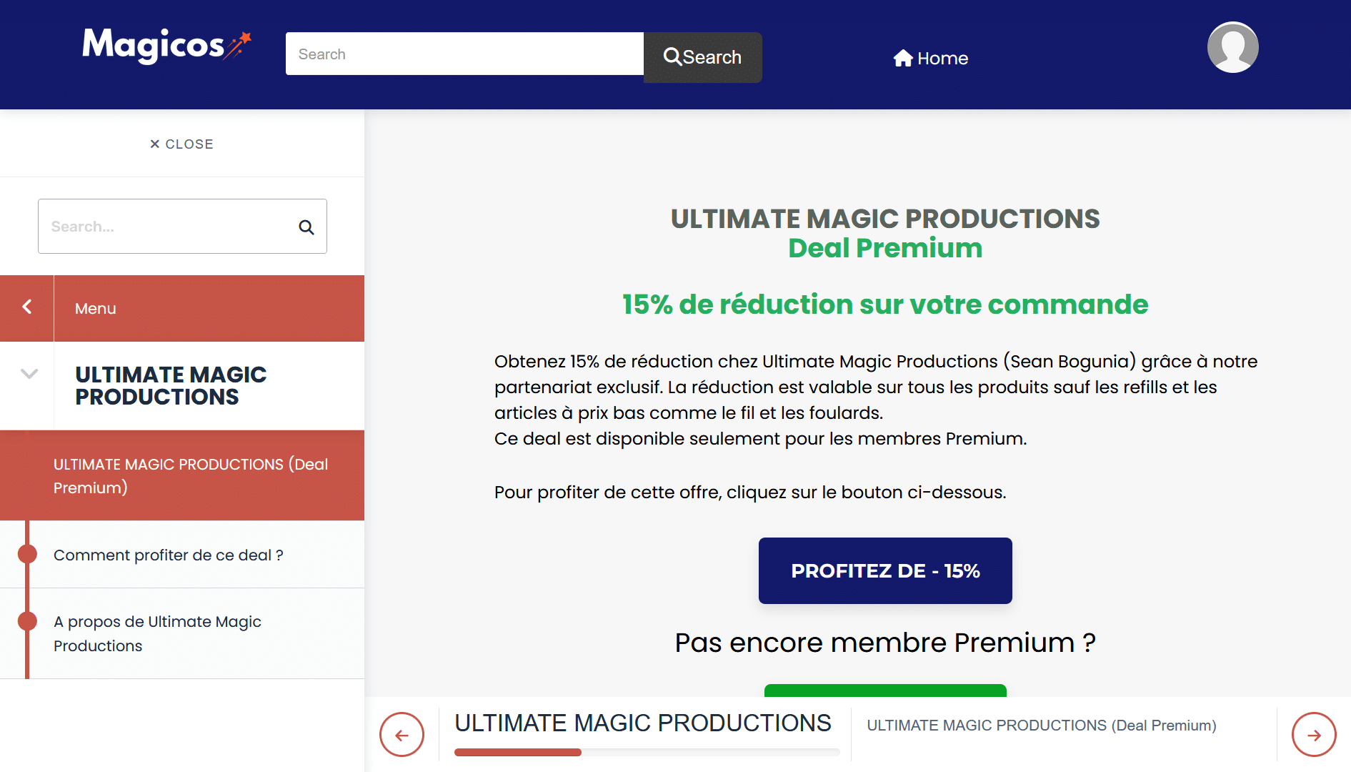 Plateforme Magicos Club